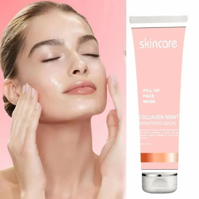 Korean Collagen Night Wrapping Peel-Off Mask – Pack of 1 | Skin Hydration & Repair