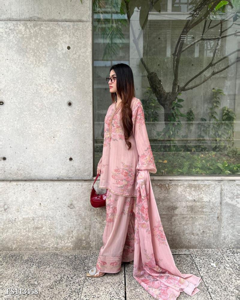 Elegant Suits Sharara Set β JF-008 | Pure Faux Georgette Sharara Set