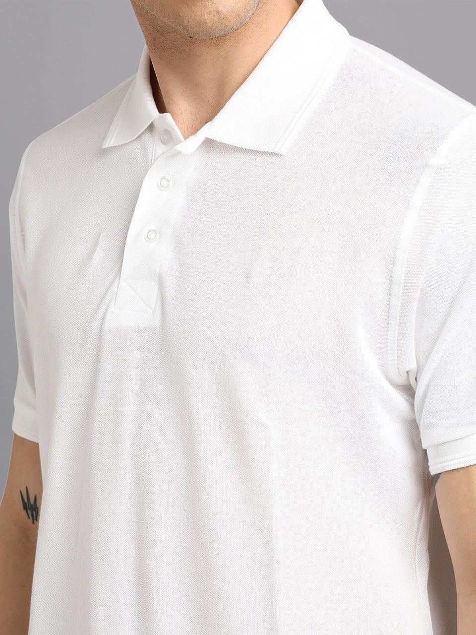 Men’s Matte Solid Half Sleeve Polo T-Shirt – Comfortable Casual Wear, Assorted Colors