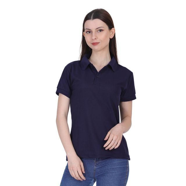 Ketex Red Cotton Blend Polo Neck T-shirt