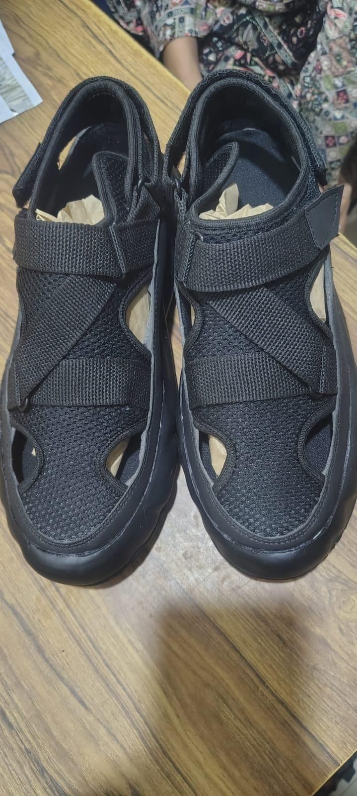 Men’s Closed Toe Breathable Sandals – Casual Synthetic Upper with Durable Rubber Sole