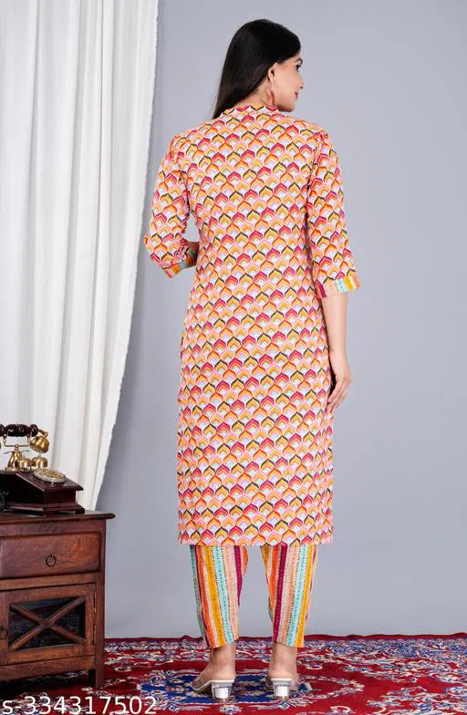 Women’s Kurta Pant Set with Dupatta | Ethnic Wear for Festivals, Weddings & Casual Occasions