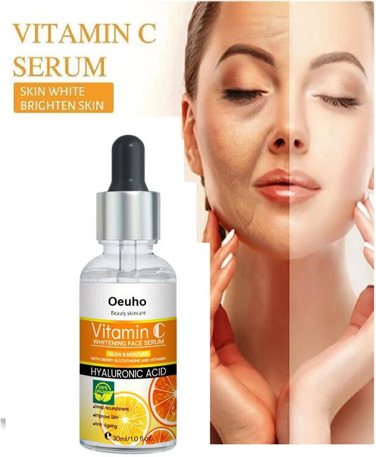 Oeuho Vitamin C Face Serum with Hyaluronic Acid – Brightening & Anti-Aging (Pack of 2)