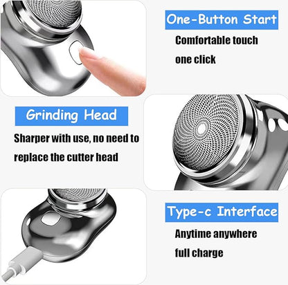 Mini Portable Electric Shaver – Pocket-Size, Waterproof & Turbo Blade for Men & Women