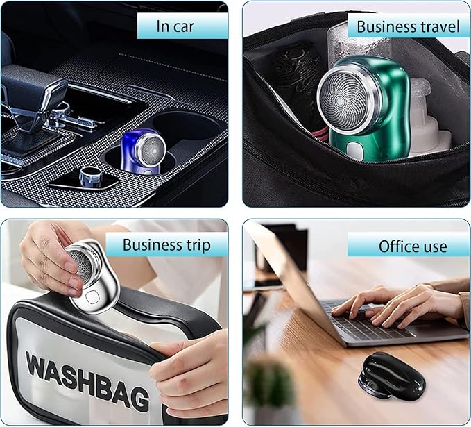Mini Portable Electric Shaver – Pocket-Size, Waterproof & Turbo Blade for Men & Women
