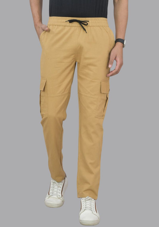 Men’s Cotton Satin Joggers with 5 Pockets – Stylish & Comfortable Cargo Pants