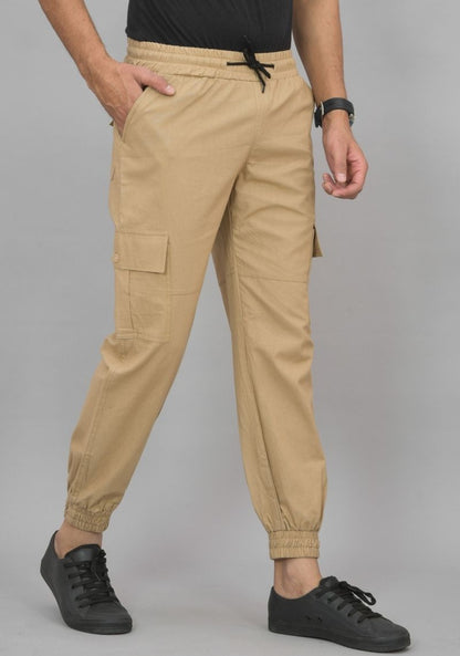 Men’s Cotton Satin Joggers with 5 Pockets – Stylish & Comfortable Cargo Pants