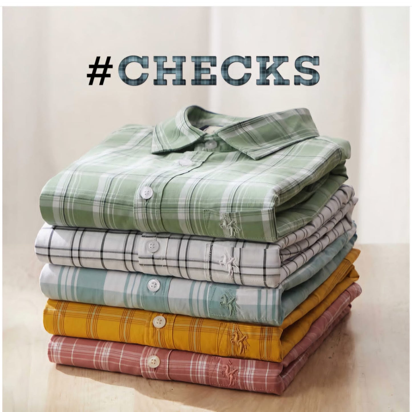 Premium Men’s Cotton Check Shirts – Pack of 4 Multicolor Casual & Formal Wear