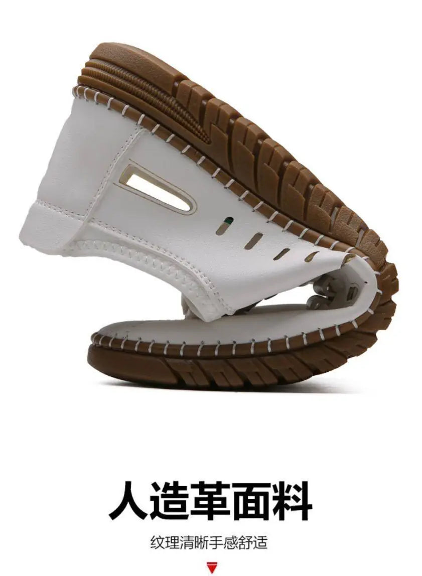Men’s White Laser Cut Casual Shoes – Stylish & Comfortable Footwear