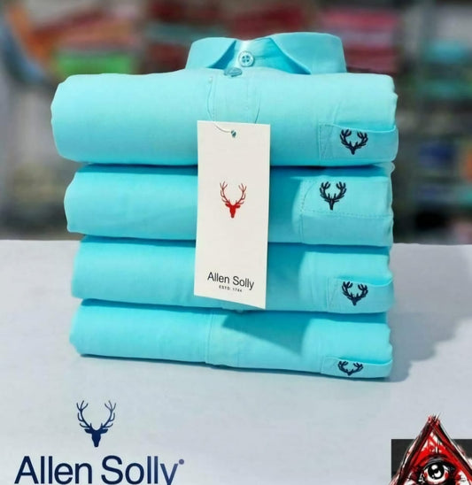 Men’s Cotton Full Sleeves Shirt Sky-blue – Comfortable & Stylish Casual/Formal Wear (1 Pack)