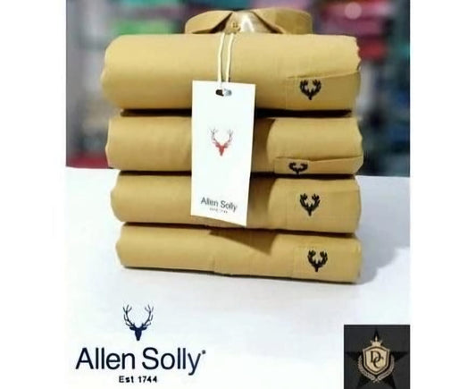 Men’s Cotton Full Sleeves Shirt Beige Color– Comfortable & Stylish Casual/Formal Wear (1 Pack)