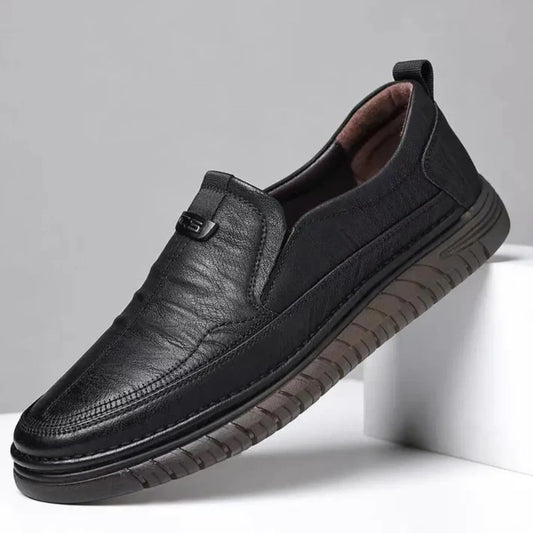 Men’s Black Leather Shoes – Comfortable Flexible Casual & Formal Footwear