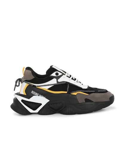 Men’s Black Leather Casual Shoes – Flexible Design with Cushioned Foam Insole