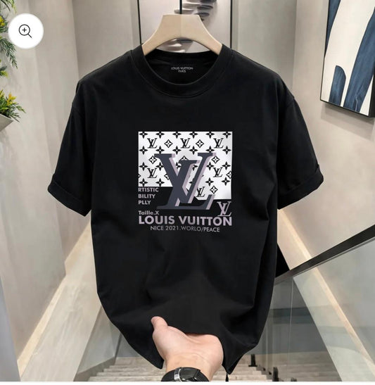 Men’s T-Shirt | Black Color | Bold Print Design | Soft & Breathable Cotton | Regular Fit Casual Wear