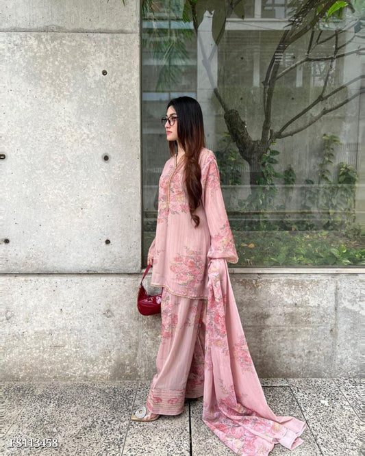 Elegant Suits Sharara Set – JF-008 | Pure Faux Georgette Sharara Set