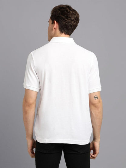 Men’s Matte Solid Half Sleeve Polo T-Shirt – Comfortable Casual Wear, Assorted Colors