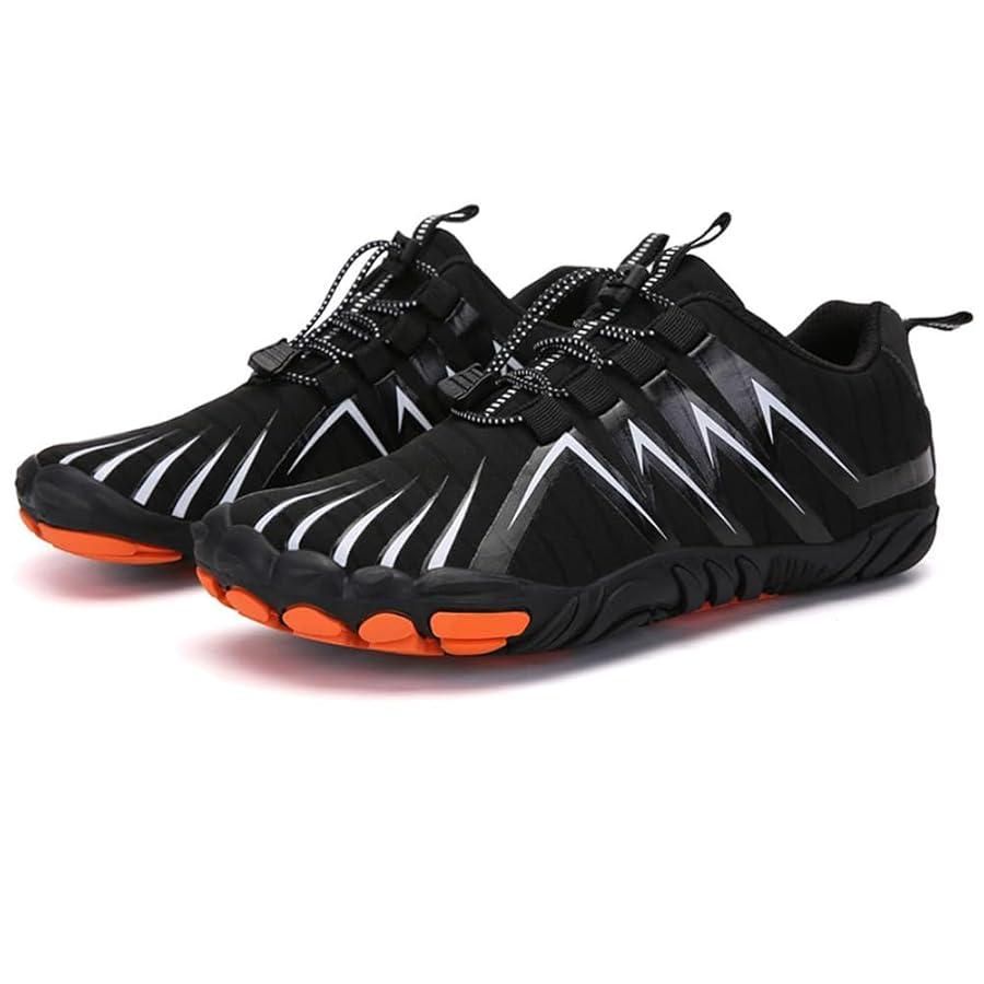 Men’s Non-Slip Barefoot Shoes – Black Mesh Casual Lace-Up Shoes, Lightweight & Comfortable