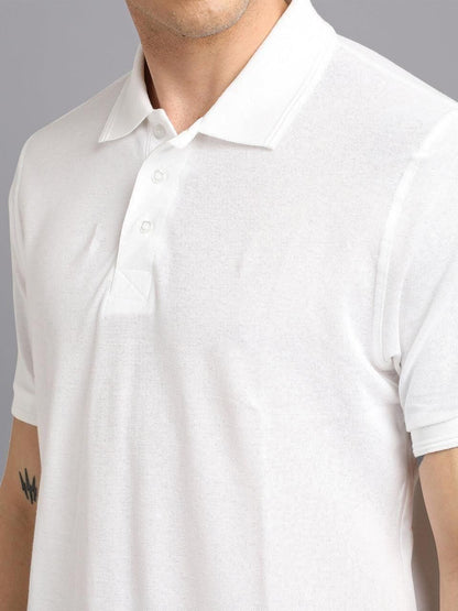 Men’s Matte Solid Half Sleeve Polo T-Shirt – Comfortable Casual Wear, Assorted Colors