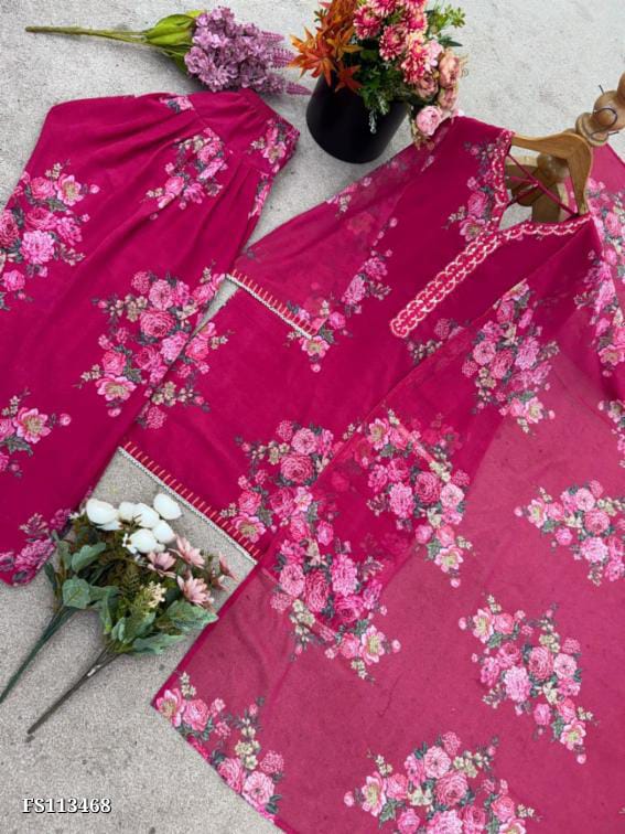 Elegant Suits Sharara Set – JF-008 | Pure Faux Georgette Sharara Set