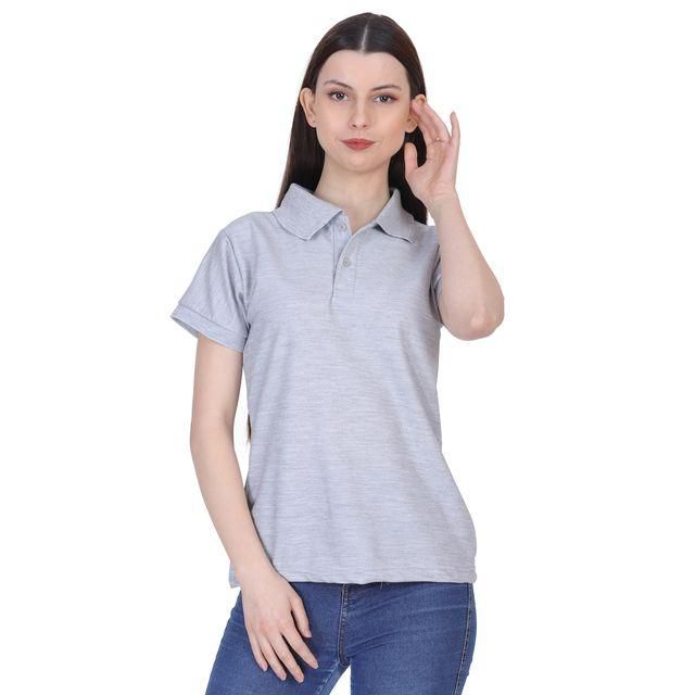 Ketex Red Cotton Blend Polo Neck T-shirt