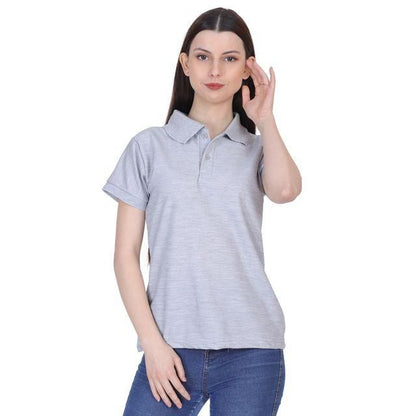 Ketex Red Cotton Blend Polo Neck T-shirt