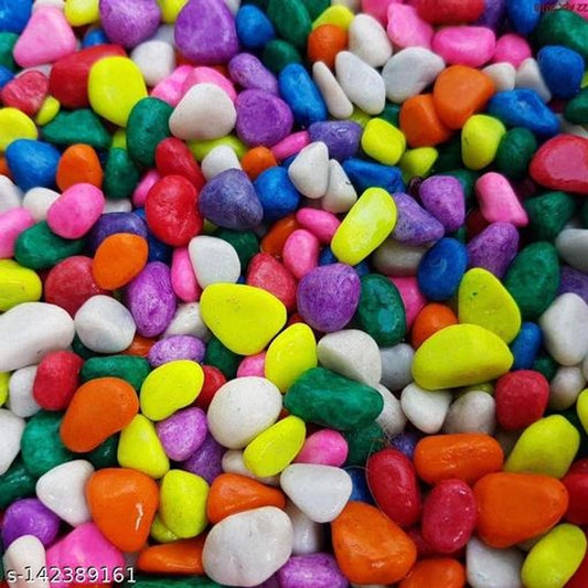 Decoration Pebbles Stones for Home & Garden – Multicolor, 5000 g (Free Size, Pack of 1)